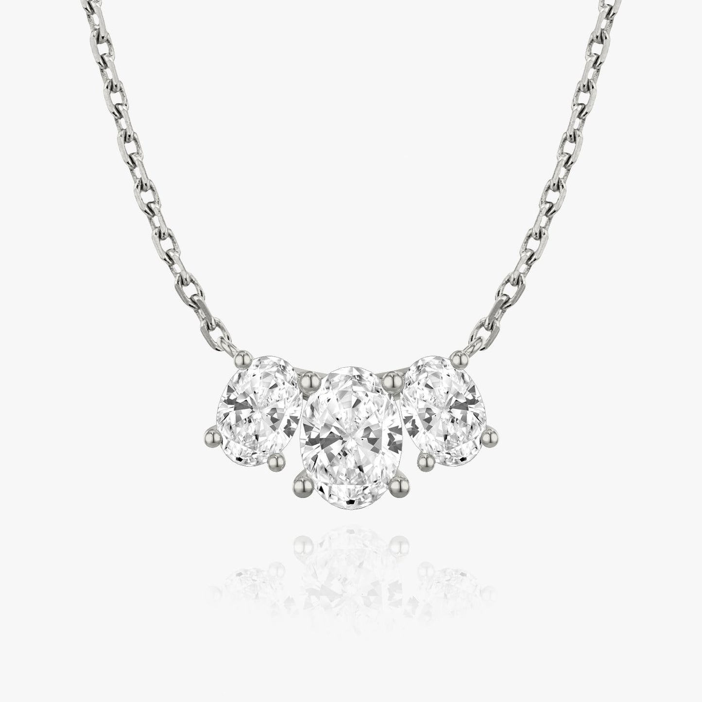 2.0 TC Oval CVD F/VS Diamond Necklace 1