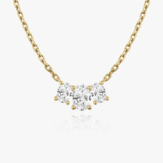 1.0 TCW Oval CVD F/VS Diamond Necklace 4