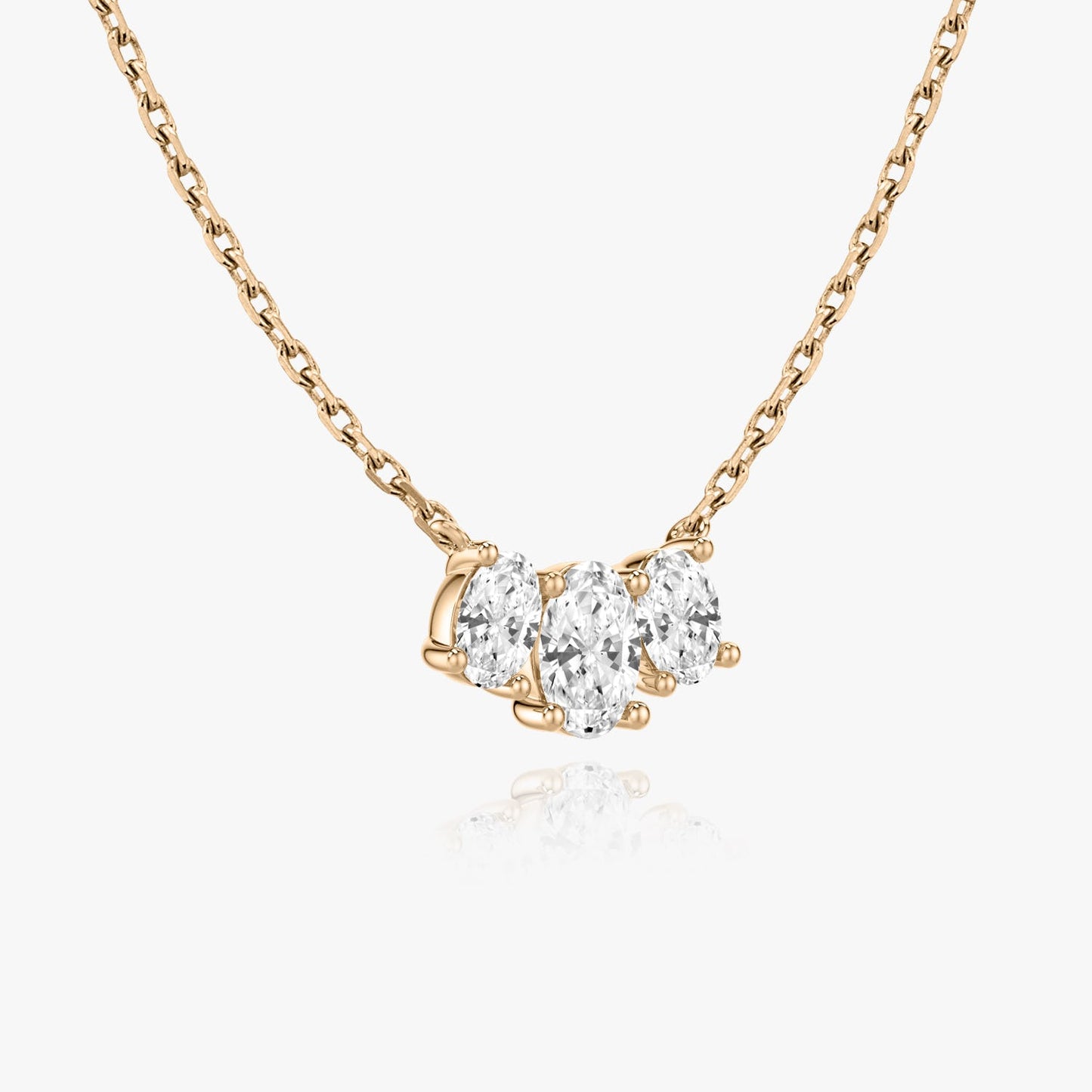 1.0 TCW Oval CVD F/VS Diamond Necklace 7