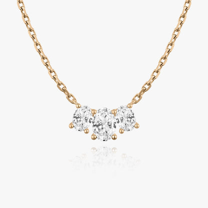 1.0 TCW Oval CVD F/VS Diamond Necklace 8