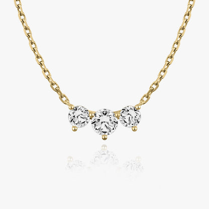 1.0 TCW Round CVD F/VS Diamond Necklace 4