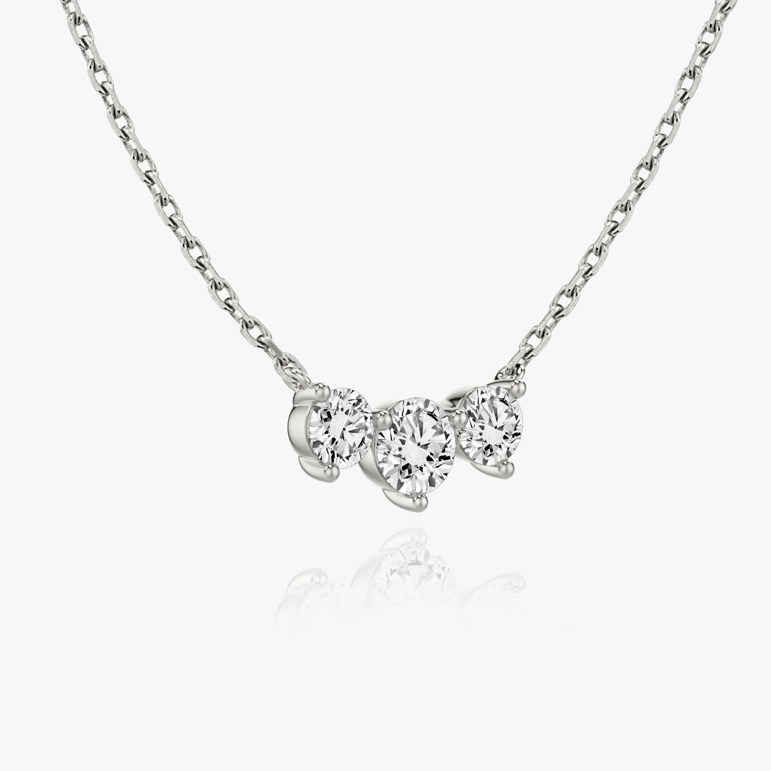 1.0 TCW Round CVD F/VS Diamond Necklace 2