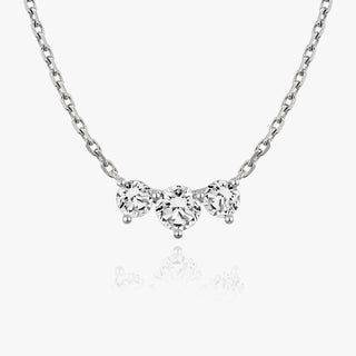 1.0 TCW Round CVD F/VS Diamond Necklace 1