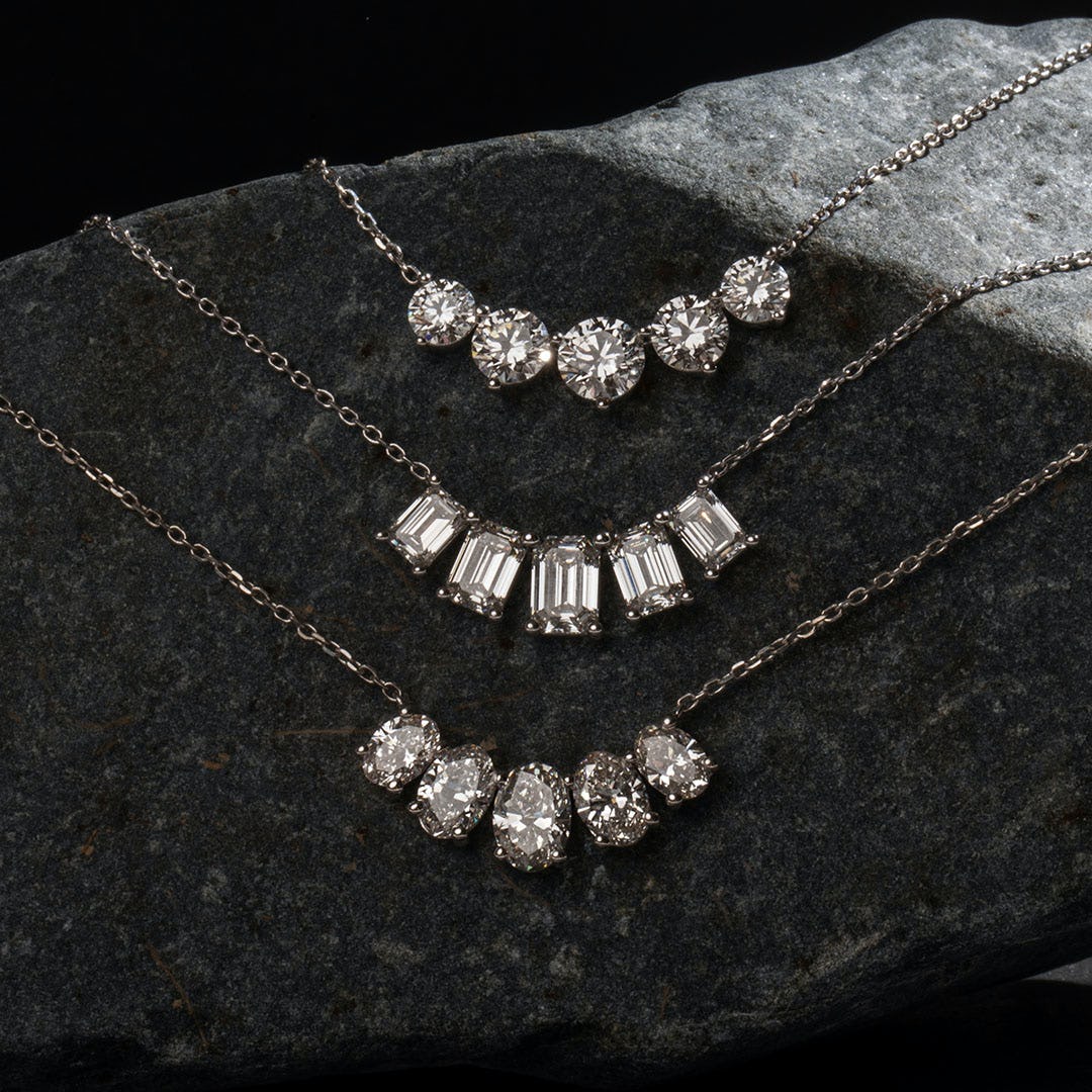 3.50 TC Round CVD F/VS Diamond Necklace 11