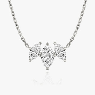 1.0 TCW Marquise CVD F/VS Diamond Necklace 1