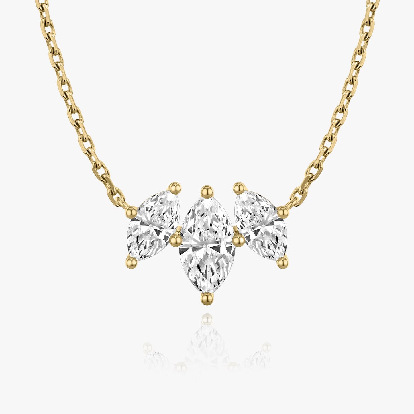 1.0 TCW Marquise CVD F/VS Diamond Necklace 4