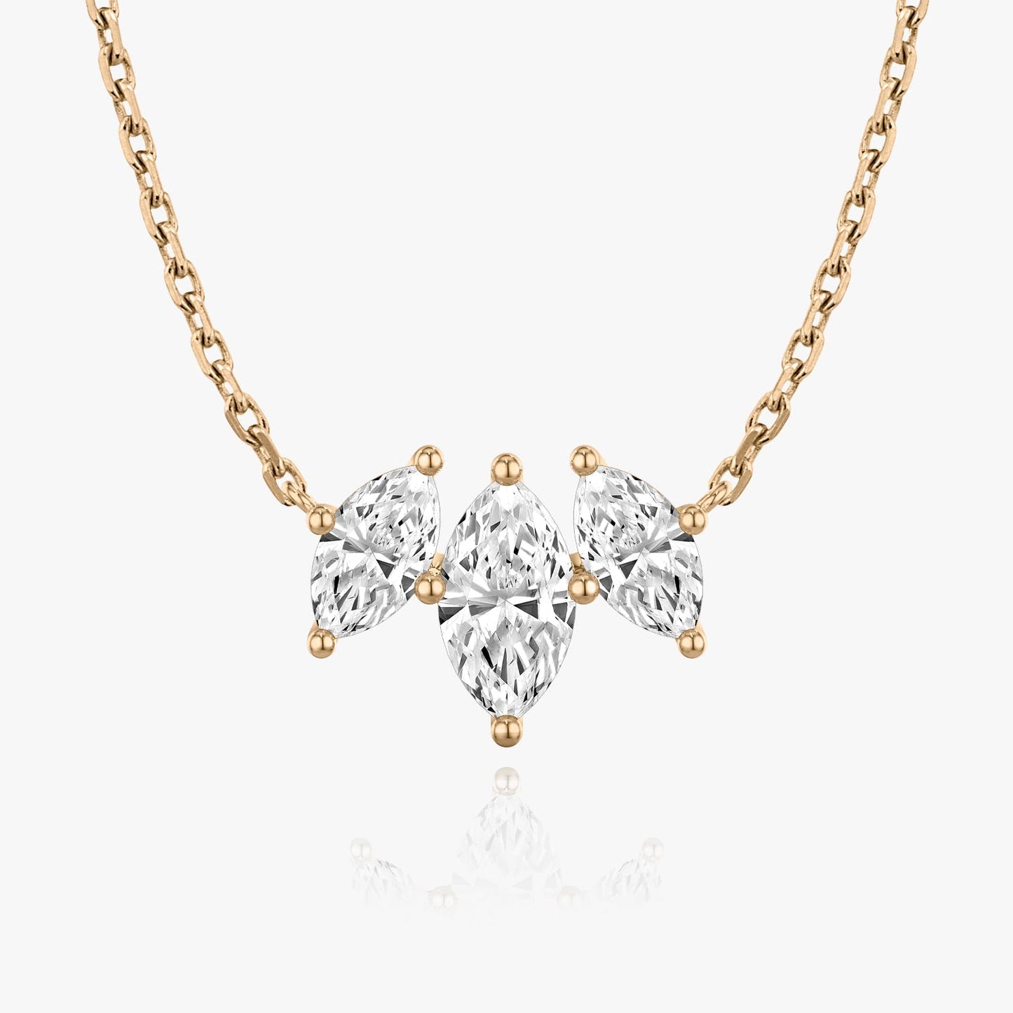 1.0 TCW Marquise CVD F/VS Diamond Necklace 7