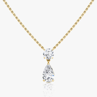 1.50 TCW Pear & Round CVD F/VS Diamond Necklace 5