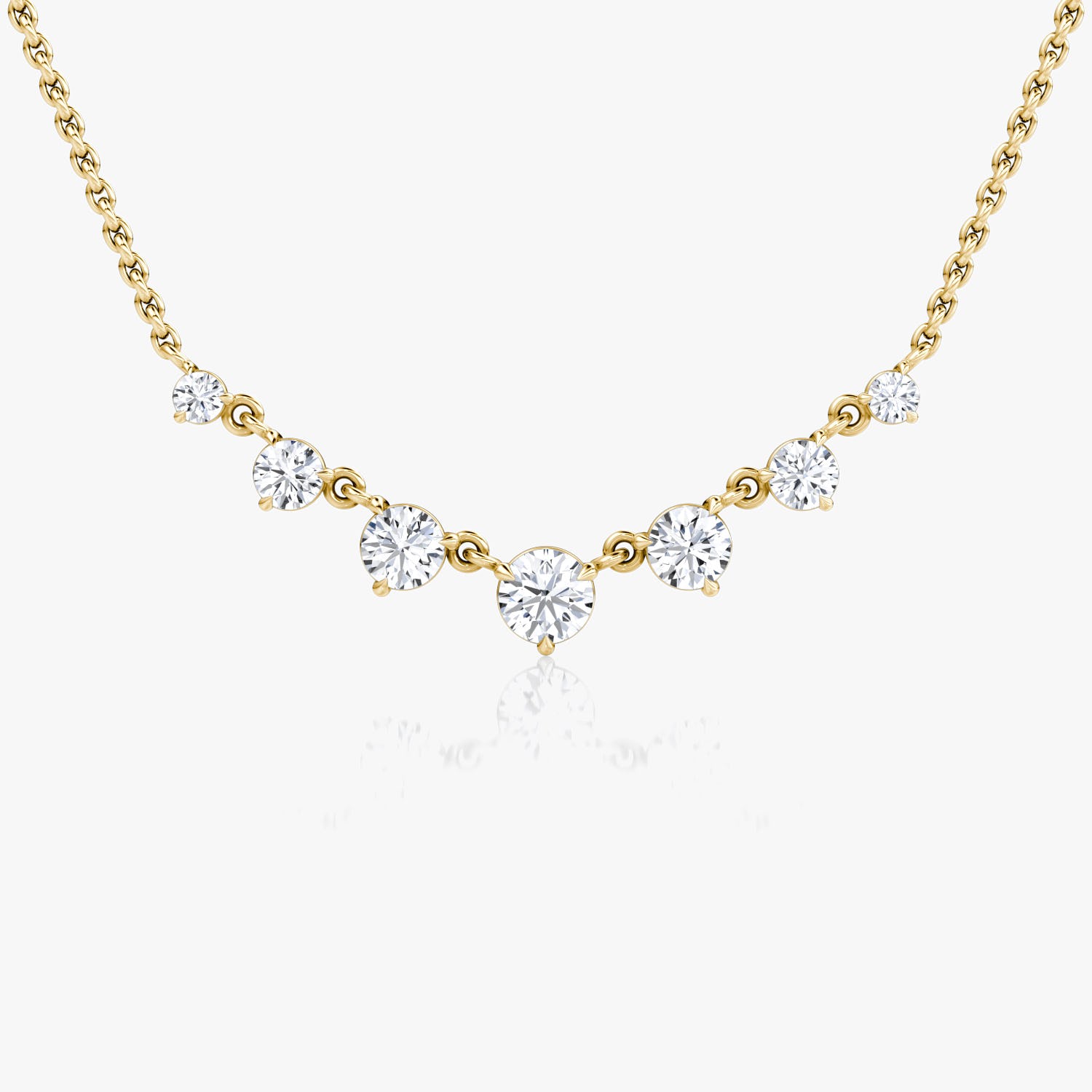 0.25 CT Round CVD F/VS Diamond Necklace 5