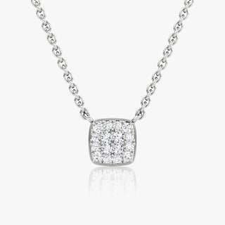 0.10 TCW Round CVD F/VS Diamond Necklace 1