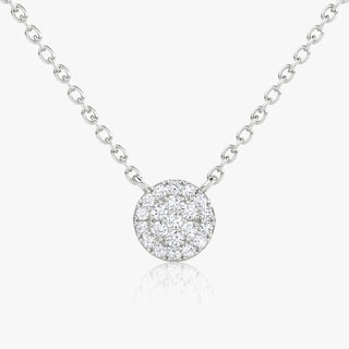 0.12 TCW Round CVD F/VS Diamond Necklace 2