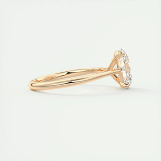 2 CT Oval Solitaire CVD F/VS1 Diamond Engagement Ring 16