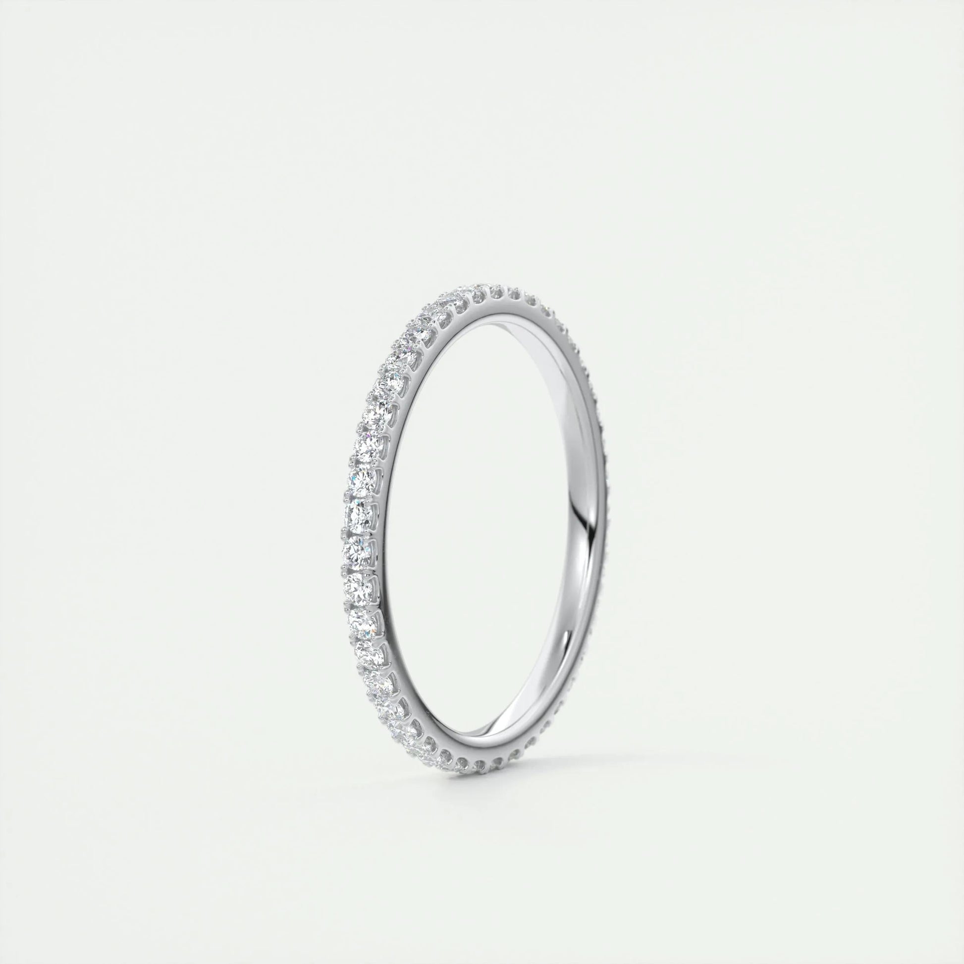 0.36 CT Round Full Eternity CVD EF/VVS Diamond Wedding Band 5