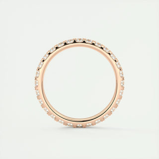 0.84 Round Cut Shared Prong Moissanite Bridal Wedding Band 15