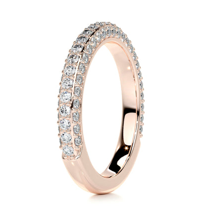 0.75 CT Round Half Eternity CVD EF/VVS Diamond Wedding Band 15