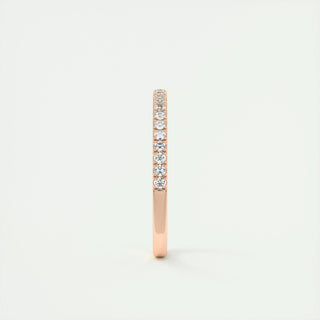 0.18 CT Round Half Eternity CVD EF/VVS Diamond Wedding Band 19