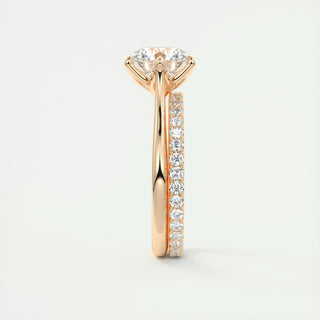 1.35 CT Round Cut Solitaire Moissanite Engagement Ring 21