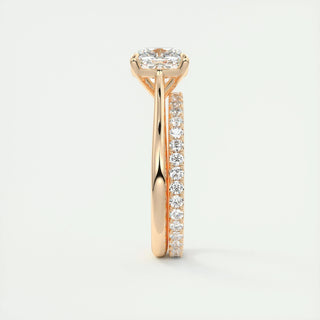 2 CT Cushion Solitaire CVD F/VS1 Diamond Engagement Ring 19