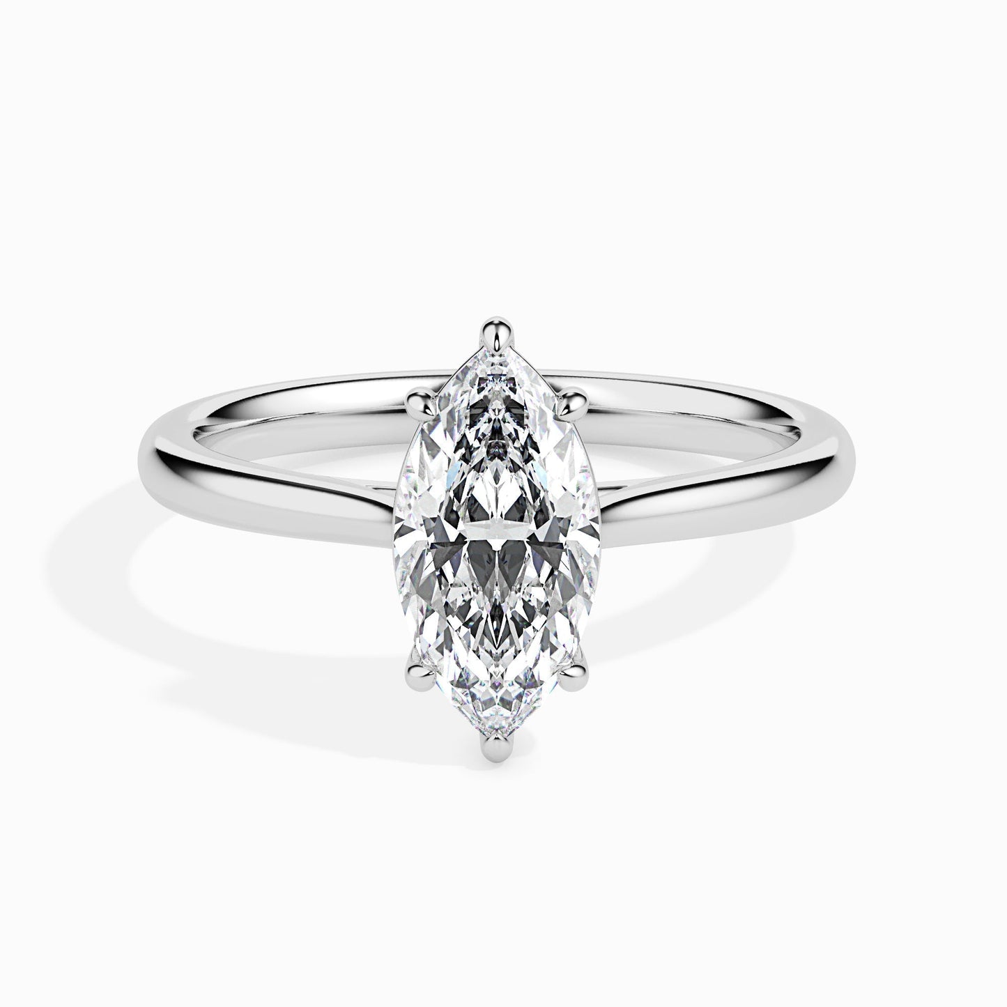1 CT Marquise Solitaire CVD F/VS Diamond Engagement Ring 1