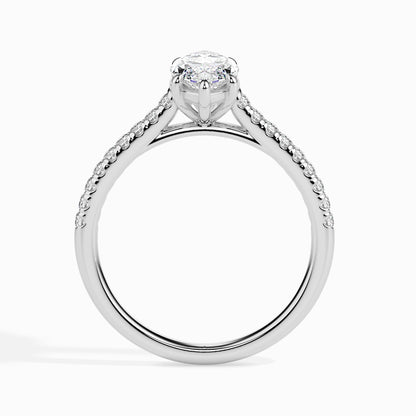 1.0 CT Marquise Solitaire CVD F/VS Diamond Engagement Ring 3