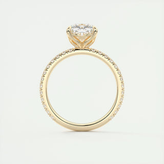 2 CT Cushion Cut Pave CVD F/VS1 Diamond Engagement Ring 14