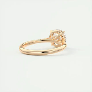 2 CT Round Solitaire CVD F/VS1 Diamond Engagement Ring 17