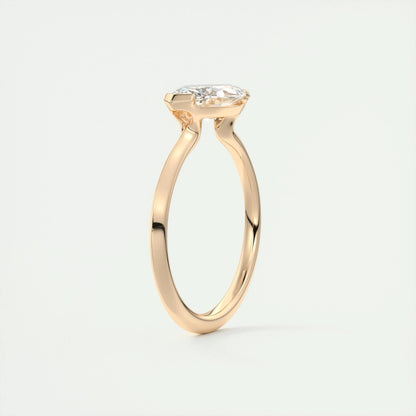 2 CT Marquise Half Bezel CVD F/VS1 Diamond Engagement Ring 20
