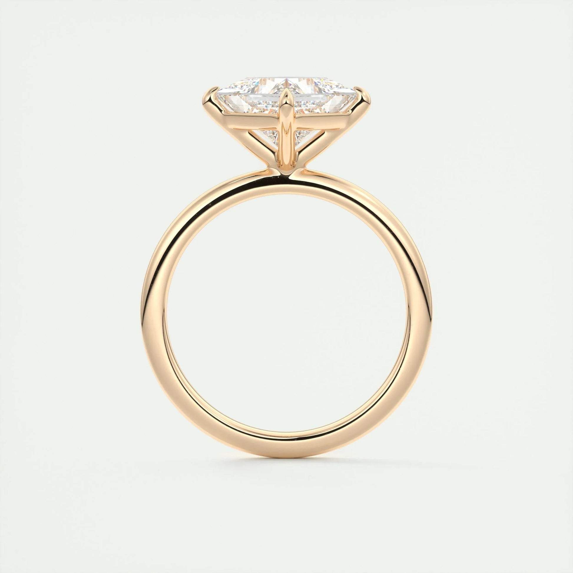 2 CT Princess Solitaire CVD F/VS1 Diamond Engagement Ring 21