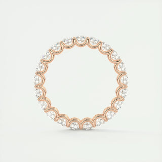 2.1 CT Round Full Eternity CVD EF/VVS Diamond Wedding Band 16