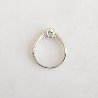 0.50 CT Round Cut Pave CVD E/VS1 Diamond Engagement Ring 4