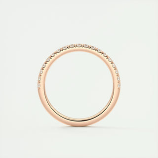 0.38 CT Round Half Eternity CVD EF/VVS Diamond Wedding Band 21