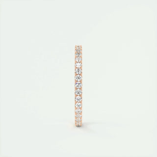 0.74 CT Round Full Eternity CVD EF/VVS Diamond Wedding Band 13
