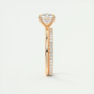 2 CT Cushion Hidden Halo CVD F/VS1 Diamond Engagement Ring 23