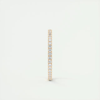 0.36 Round Cut Full Eternity Moissanite Bridal Wedding Band 12