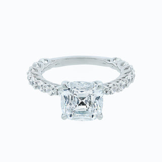 3.0 CT Cushion Hidden Halo CVD F/VS2 Diamond Engagement Ring 1