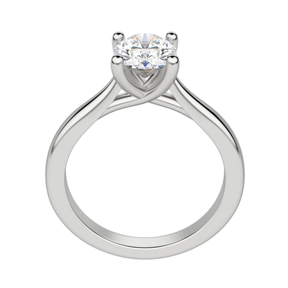 1.33 CT Oval Cut Solitaire Moissanite Engagement Ring 5