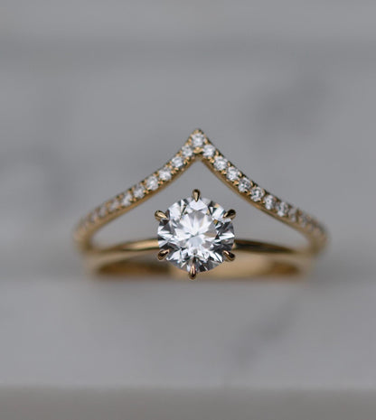 1.02 CT Round Solitaire CVD E/VS1 Diamond Engagement Ring 4