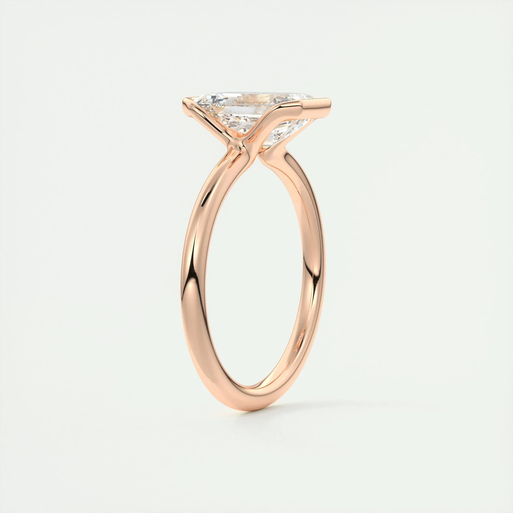 2 CT Emerald Bezel CVD F/VS1 Diamond Engagement Ring 22