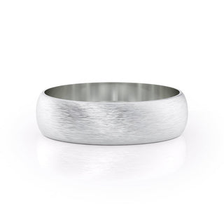 Classic Brushed Finish Wedding Band For Men 1
