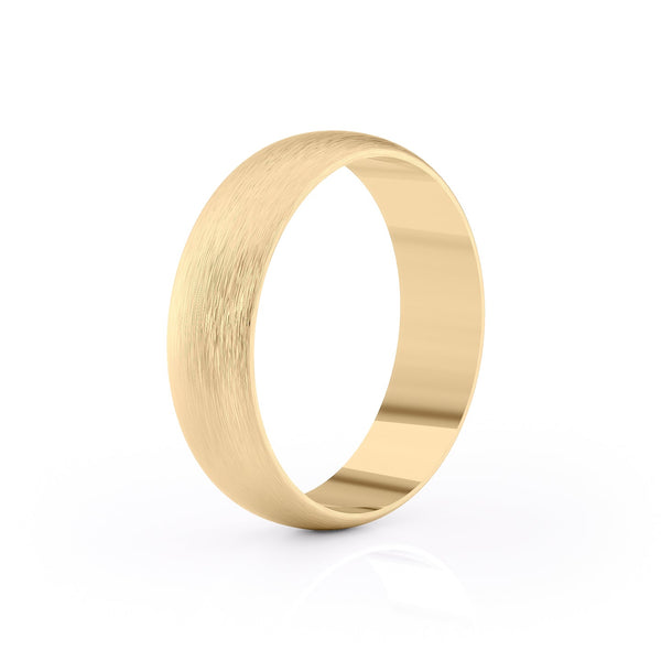 Classic Brushed Finish Wedding Band For Men 7