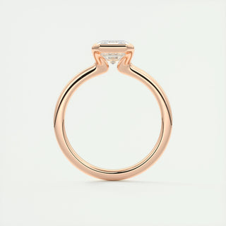 2 CT Emerald Bezel CVD F/VS1 Diamond Engagement Ring 23