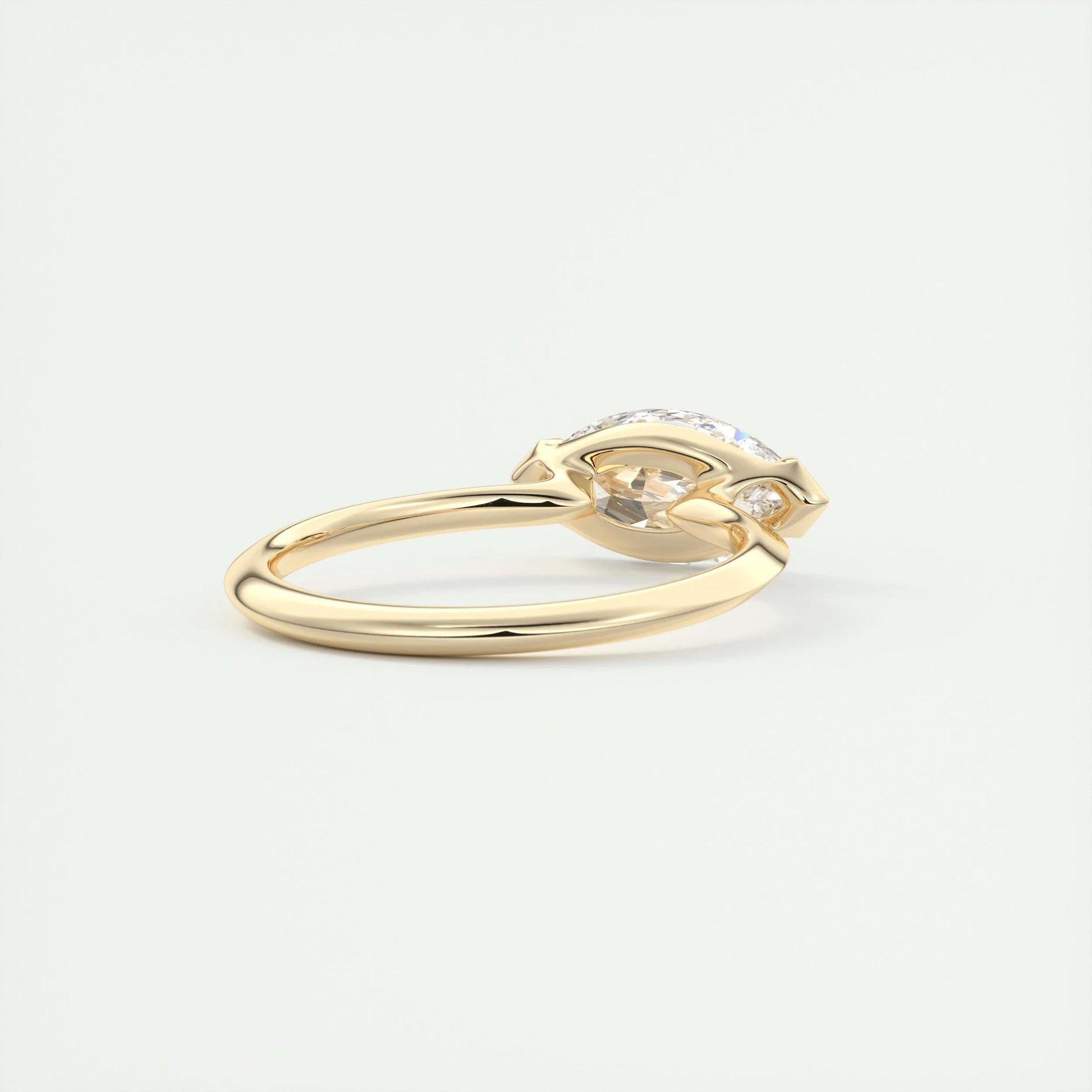 2 CT Marquise Half Bezel CVD F/VS1 Diamond Engagement Ring 11