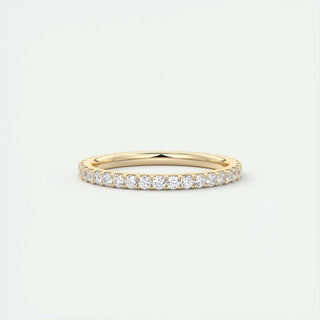 0.74 CT Round Full Eternity CVD EF/VVS Diamond Wedding Band 11
