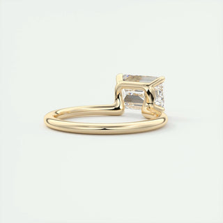 2 CT Emerald Solitaire CVD F/VS1 Diamond Engagement Ring 10