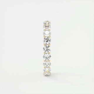 2.1 CT Round Full Eternity CVD EF/VVS Diamond Wedding Band 10