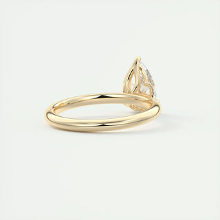 2 CT Pear Solitaire CVD F/VS1 Diamond Engagement Ring 10