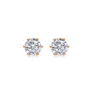 0.5 CT Round Solitaire CVD G/VVS Diamond Earrings 6