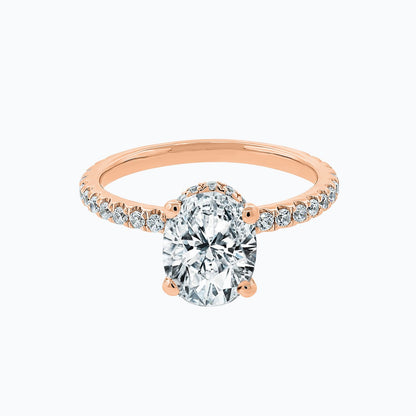 2.50 CT Oval Hidden Halo CVD F/VS2 Diamond Engagement Ring 7