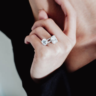 2.0 CT Round Cut Pave CVD F/VS2 Diamond Engagement Ring 6