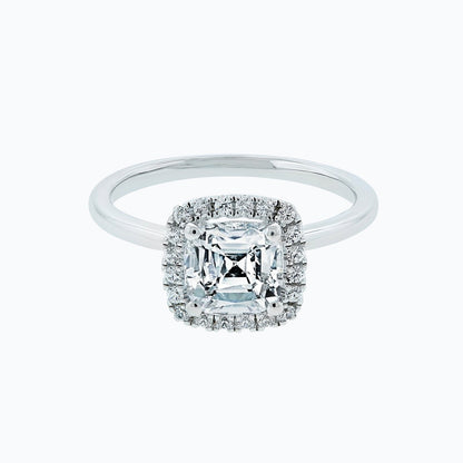 1.50 CT Cushion Halo CVD F/VS2 Diamond Engagement Ring 1